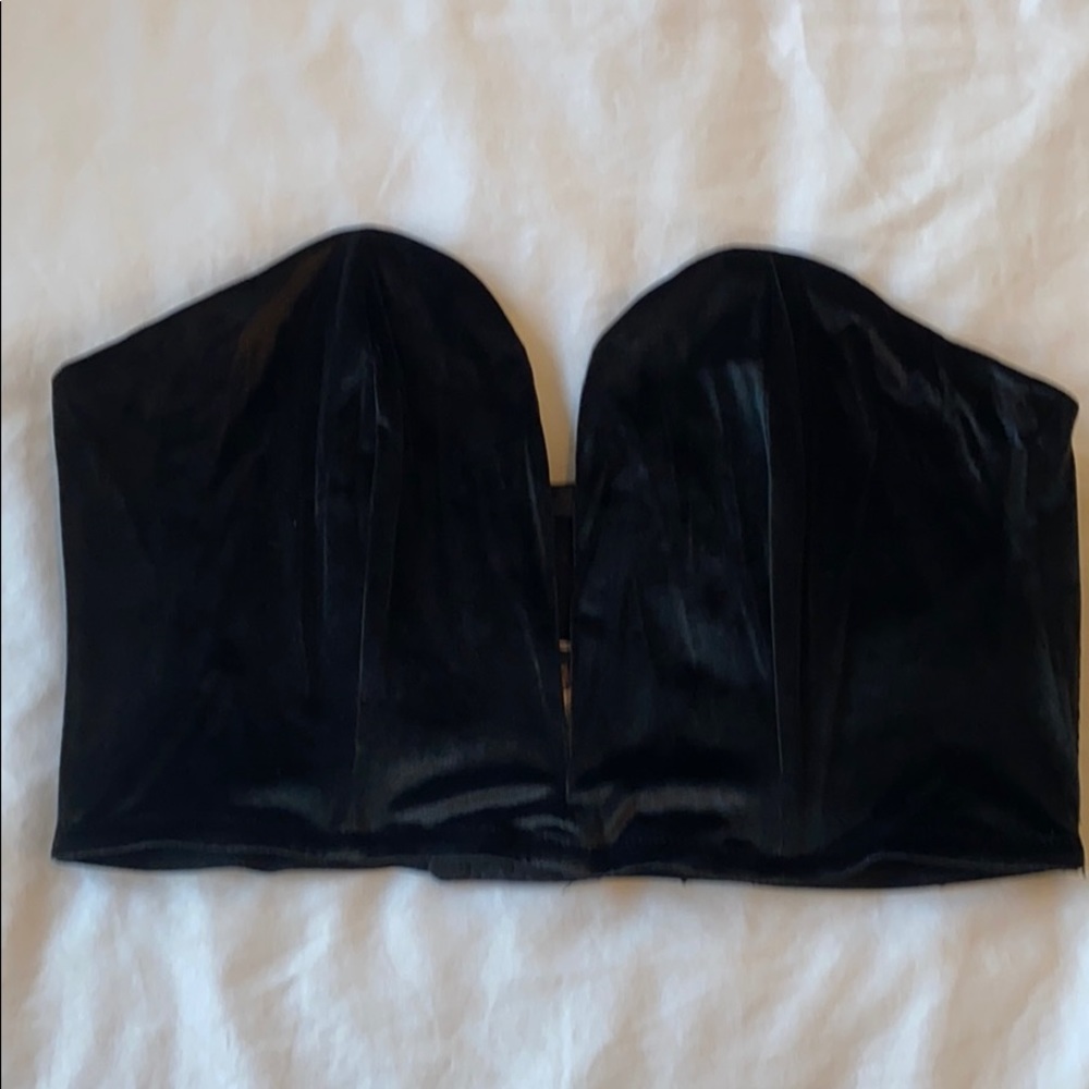 Velvet Bandeau Top